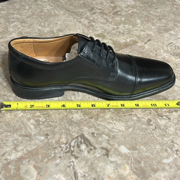 Clark’s men shoe,Tilden Cap toe,Oxford,black leather,classy,event,office 7.5 “ W - Picture 10 of 15